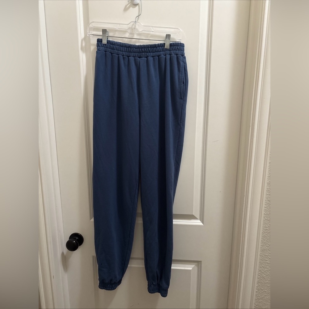 SUPERDOWN Revolve Sweatpants Womens Small Joggers Full Length Blue Pockets